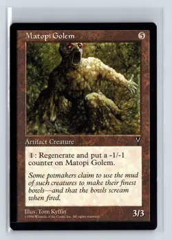 MATOPI GOLEM - MTG Magic the Gathering Card - Visions - Uncommon - Image 1