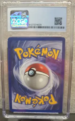 CGC 9 MINT Pokemon Base Set Hitmonchan Unlimited Holo 7/102 - Image 4