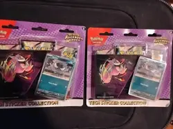 2- Pokemon TCG:MEGA EVOLUTION—ASCENDED HEROES Tech Sticker Collection Gastly ×2 - Image 3
