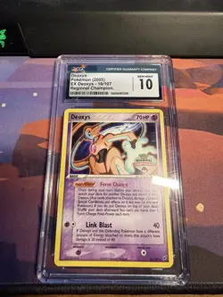 Pokemon EX Deoxys Reverse Holo Rare #16/107 CGC 10 Regional Championships - Image 1