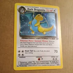 Pokemon Dark Dragonite 5/82 Team Rocket Holo Swirl - Image 2