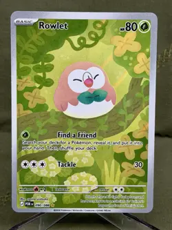 2026 Pokemon Rowlet 90/88 Illustration Rare Perfect Order EN English NM IR - Image 1