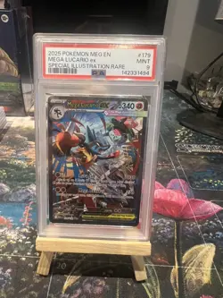 Pokemon TCG Mega Evolutions Mega Lucario EX SIR 179/132 Psa 9 - Image 1