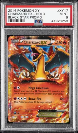 2014 POKEMON XY BLACK STAR PROMO #XY17 CHARIZARD EX PSA 9 - Image 1