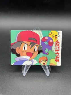 Snorlax Pikachu Holo Pokemon Vintage Pocket Monster Vending Prism Sticker 403 - Image 2