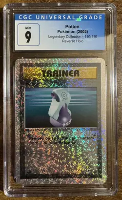 Pokemon Potion #110 Legendary Reverse Holo Rare CGC 9 Mint - Image 1