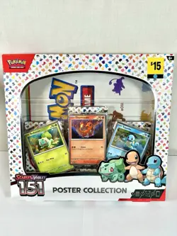 Pokemon TCG: Scarlet & Violet 151 Poster Collection Factory Sealed Box New - Image 1