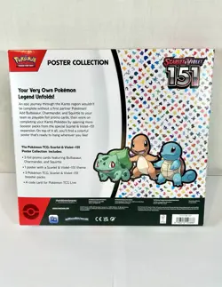 Pokemon TCG: Scarlet & Violet 151 Poster Collection Factory Sealed Box New - Image 2