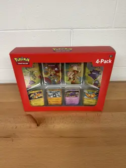 Pokemon Scarlet & Violet 151 Mini Tin 4-Pack Sam’s Club Empty W Promos W Gengar - Image 1