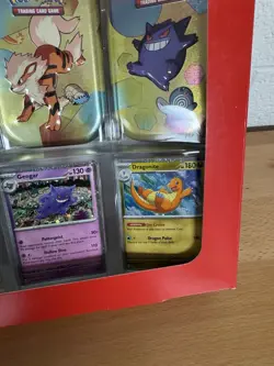 Pokemon Scarlet & Violet 151 Mini Tin 4-Pack Sam’s Club Empty W Promos W Gengar - Image 3