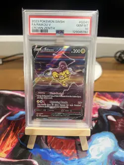 2023 POKEMON SWORD & SHIELD CROWN ZENITH #GG41 FULL ART/RAIKOU V PSA 10 - Image 1