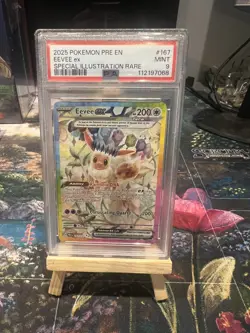2025 Pokemon EEVEE EX 167/131 Prismatic Evolutions PRE EN SIR Holo English PSA 9 - Image 1