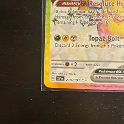 Pokemon TCG Pikachu EX 219/191 - Ultra Rare - Surging Sparks - NM - Image 5