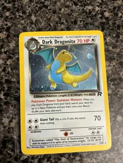 MP Pokemon Dark Dragonite 5/82 Team Rocket Holo - Image 1