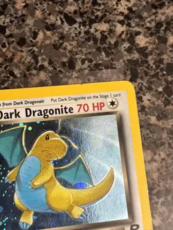 MP Pokemon Dark Dragonite 5/82 Team Rocket Holo - Image 3
