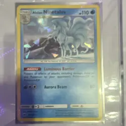 Pokemon TCG Alolan Ninetales Deck Exclusives Cracked Ice Holo 028/147 110 HP Ca… - Image 1