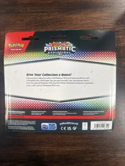 Pokemon Prismatic Evolutions 2-Pack Blister - 2025 Eevee Pokemon Day Promo - New - Image 2