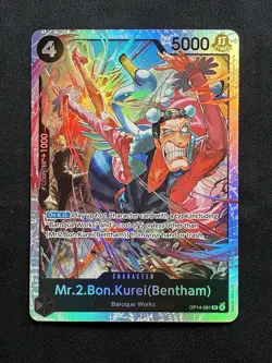 One Piece TCG - Mr.2.Bon.Kurei (Bentham) OP14-091 SR - The Azure Sea's Seven - Image 1