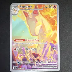 Pokemon Rapidash 189/182 Sv10: Destined Rivals Illustration Rare Holo 110 HP - Image 1