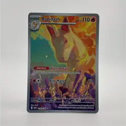 Pokemon Rapidash Illustration Rare Holo Sv10: Destined Rivals 189/182 HP110 2025 - Image 1