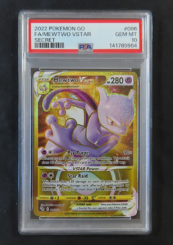 Pokemon Mewtwo VStar 086/078 Gold Secret Rare Pokemon Go PSA 10 GEM MINT - Image 1