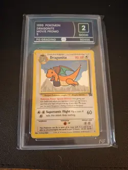 Pokemon TCG Dragonite 5 Black Star Promo Card WB First Movie 1999 - Image 1