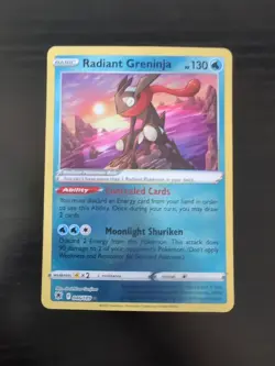 2022 Pokemon Radiant Greninja 046/189 Swsh10: Astral Radiance Holo - Image 1