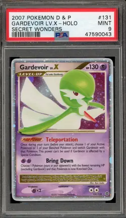 Pokemon Gardevoir Lv.X Secret Wonders Holo Ultra Rare #131 PSA 9 Mint - Image 1