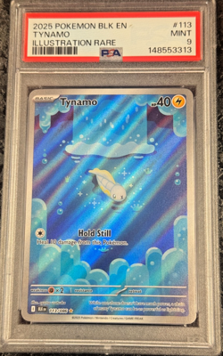 2025 POKEMON BLACK BOLT EN TYNAMO ILLUSTRATION RARE #113 MINT 💎 PSA 9 - Image 1