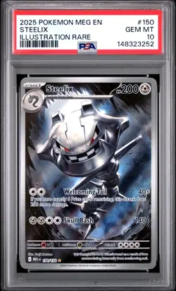 PSA 10 STEELIX 150/132 ILLUSTRATION RARE MEGA EVOLUTION POKEMON 😍 - Image 1