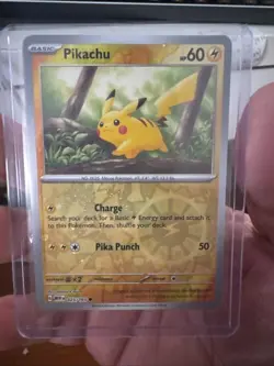 025/165 Pikachu Pokemon 151 Costco Promo Reverse Rev Cosmos Holo NM C - Image 1