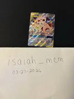 Pokemon Togepi & Cleffa & Igglybuff GX 143a/236 Cosmic Eclipse TAG TEAM Holo - Image 1