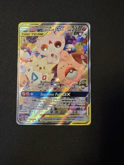 Pokemon Togepi & Cleffa & Igglybuff GX 143a/236 Cosmic Eclipse TAG TEAM Holo - Image 2