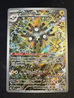 2024 POKEMON CENTER BLACK STAR PROMO SVP EN #159 MAGNETON SURGING SPARKS ETB - Image 1