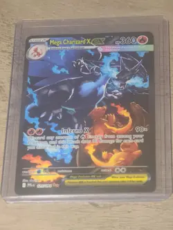Mega Charizard X EX 125/094 Ultra Rare SIR Pokemon Phantasmal Flames - Image 1