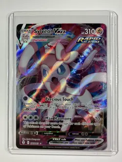 Pokemon Sylveon VMAX 075/203 – Evolving Skies – Ultra Rare Rapid Strike Holo - Image 1