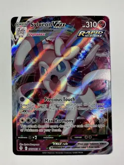 Pokemon Sylveon VMAX 075/203 – Evolving Skies – Ultra Rare Rapid Strike Holo - Image 2