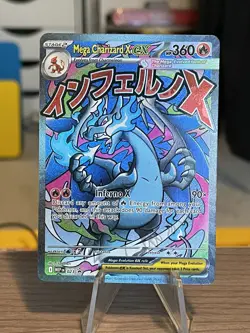 Pokemon Mega Charizard X ex 023 Black Star Promo MEP Full Art NM - Image 1