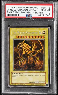 2003 YU-GI-OH! PROMO #003 THE WINGED DRAGON OF RA PSA 10 - Image 1