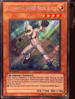 Elemental Hero Neos Alius LCGX-EN028 1st Edition Secret Rare LP - Image 3