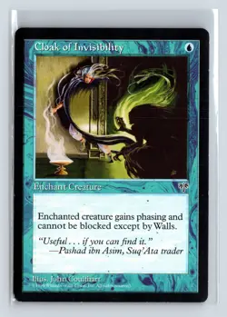 CLOAK OF INVISIBILITY - MTG Magic the Gathering Card - Mirage - Common - Image 1