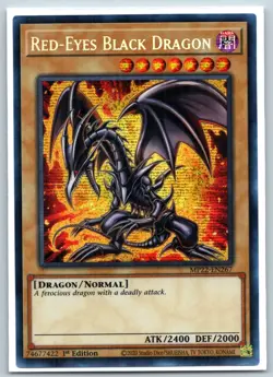 RED-EYES BLACK DRAGON - PRISMATIC SECRET RARE ALTERNATE ART - (MP22) - YUGIOH! - Image 1