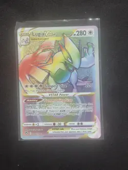 Lugia VSTAR 202/195 - Silver Tempest Rainbow Secret Rare Pokemon TCG NM - Image 1