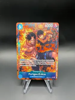 One Piece OP08-052 Portgas.D. Ace Treasure Rare TR OP10 Alt Art NM Card - Image 1