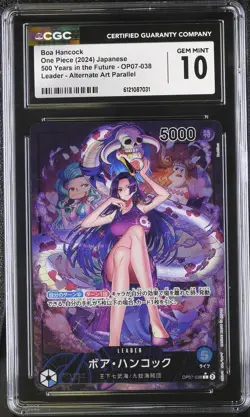 CGC 10 Boa Hancock #OP07-038 Japanese 2024 One Piece 500 Years In The Future - Image 1