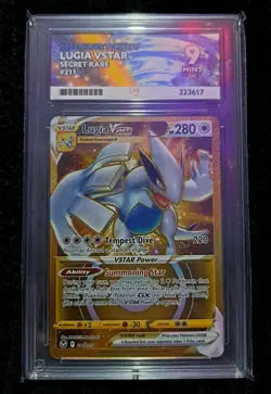 Pokemon TCG Lugia VSTAR Silver Tempest 211/195 ACE Graded 9 - Image 1