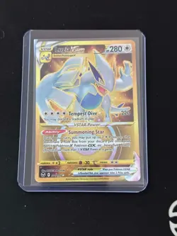 Pokemon TCG SWSH Silver Tempest Lugia VSTAR Card 211/195 Gold Secret Rare - Image 1
