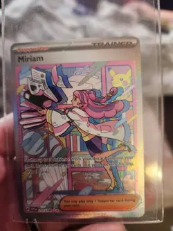 Pokemon TCG Miriam Trainer Full Art Holo Scarlet & Violet Base Set - Image 1