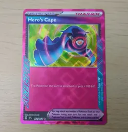 Pokemon Hero's Cape 152/162 Temporal Forces TCG Card - Image 1