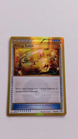 Pokemon TCG Energy Switch 109/108 Roaring Skies Secret Rare Card - Image 1